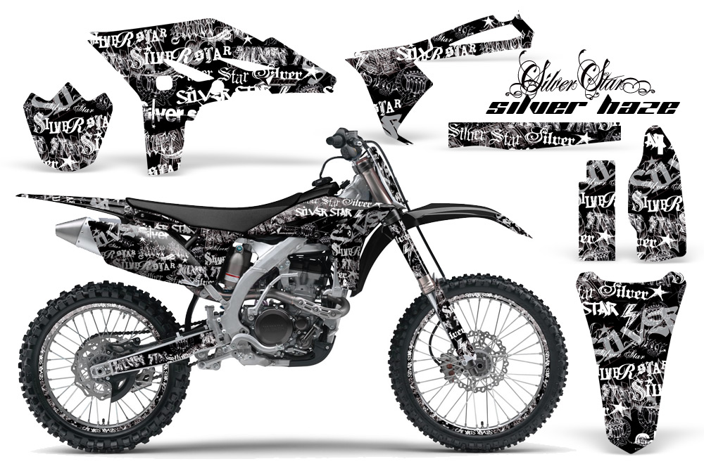 Yamaha YZ250F 2010 Graphics Kit SILVERHAZE-BLACK-NP